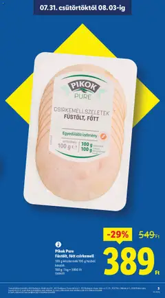 Lidl akciós ujság - amely érvényes a következő dátumtól: 31.07.2025 | Oldal: 3