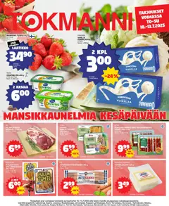Katso Tokmanni Ruokatarjoukset voimassa alkaen 10.07.2025