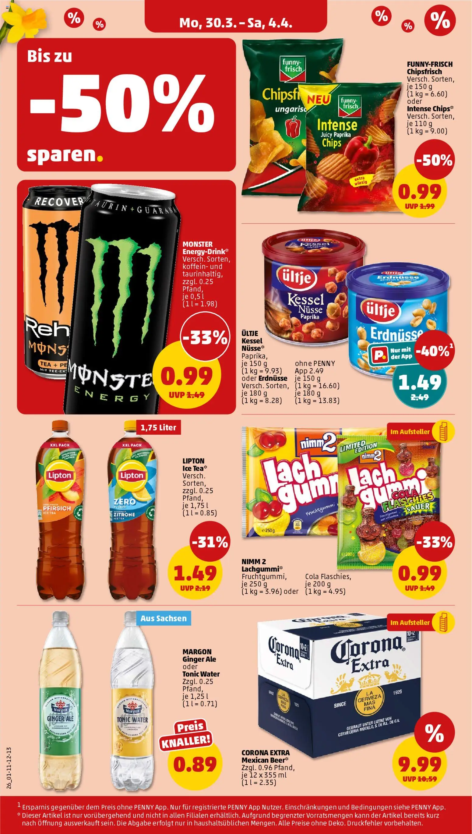 Penny Prospekt 	 – gültig ab 30.03.2026 | Seite: 28 | Produkte: Cola, Zucker, Zitrone, Nüsse