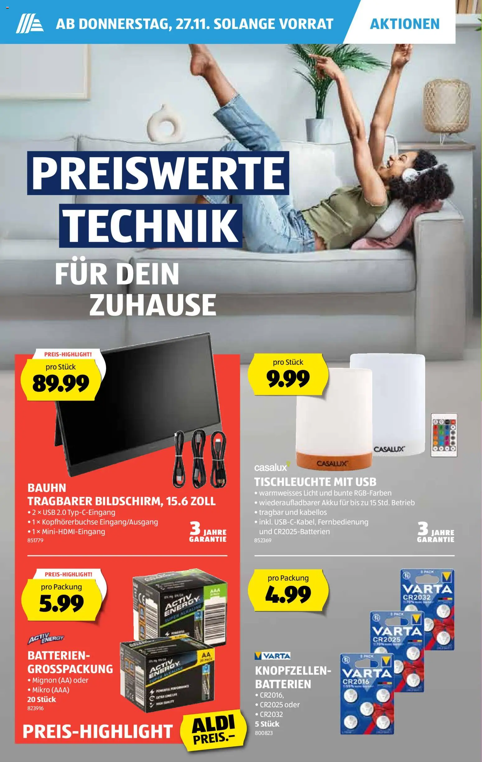Aldi - Black Friday – gültig ab 27.11.2025 | Seite: 19 | Produkte: Usb