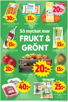 MOGEN MANGO, ICA. Brasilien. 325 g. Klass 1. - Förhandsvisning av reklamblad från butik ICA Maxi aktuell från 10.11.2025 | Sida: 3 | Produkter: Galler, Spenat, Hallon, Blåbär