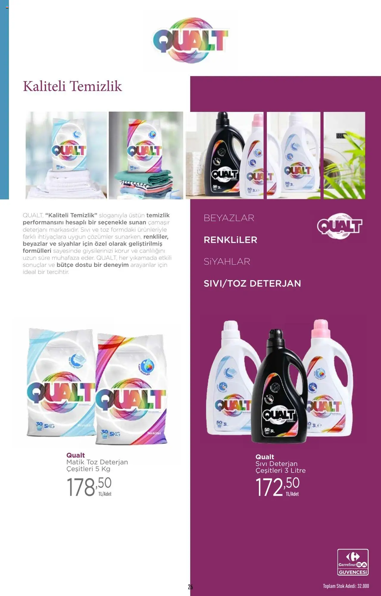 CarrefourSA Katalog - 09.10.2025 tarihinden itibaren geçerlidir | Sayfa: 26 | Ürünler: Deterjan