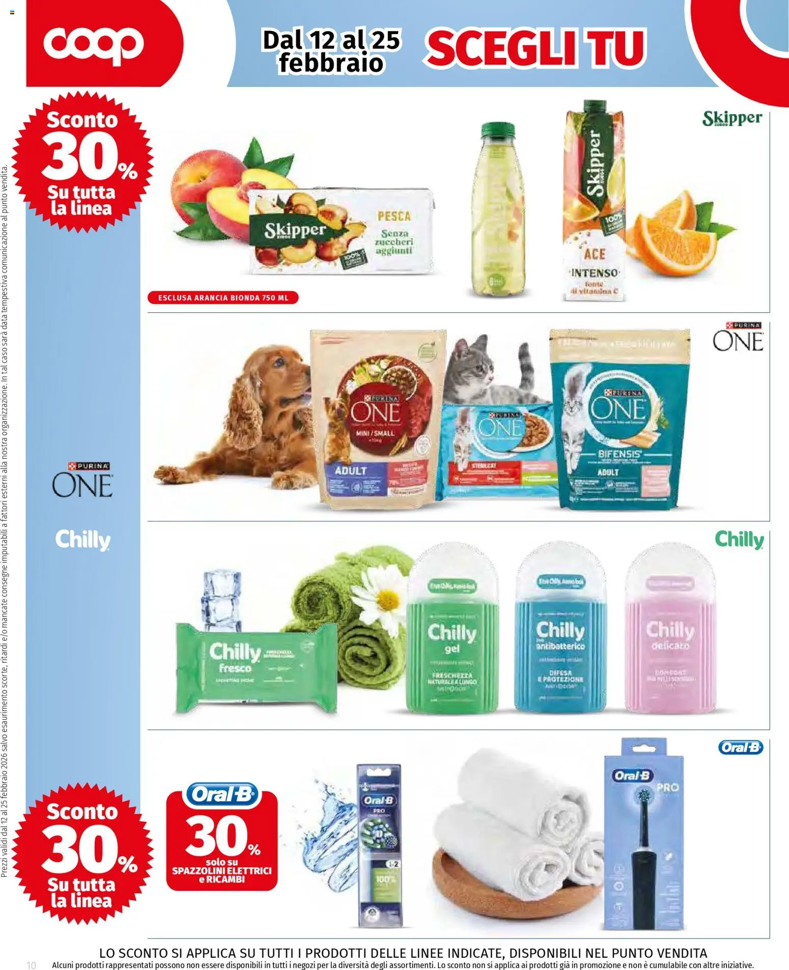 Volantino COOP del 12.02.2026 | Pagina: 10 | Prodotti: Pesca, Data, Arancia