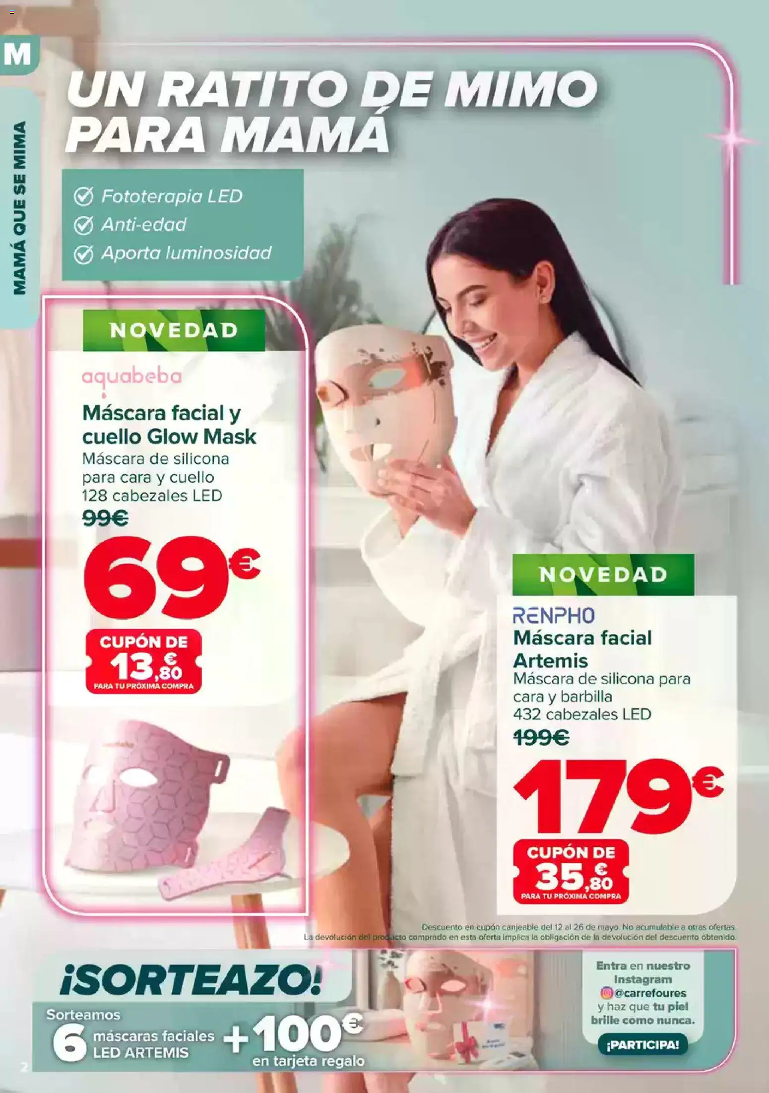 Carrefour Dia de la Madre │ válido desde el 23.04.2026 | Página: 2 | Productos: Máscara