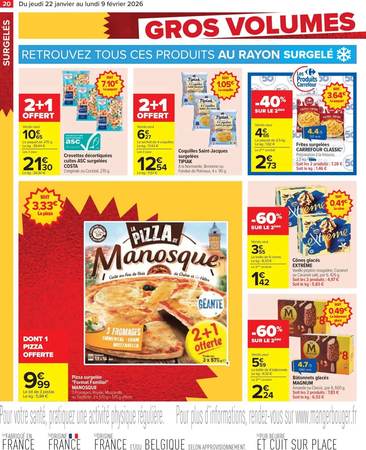 {H1} | Page: 22 | Produits: Amande, Poids, Frites, Emmental