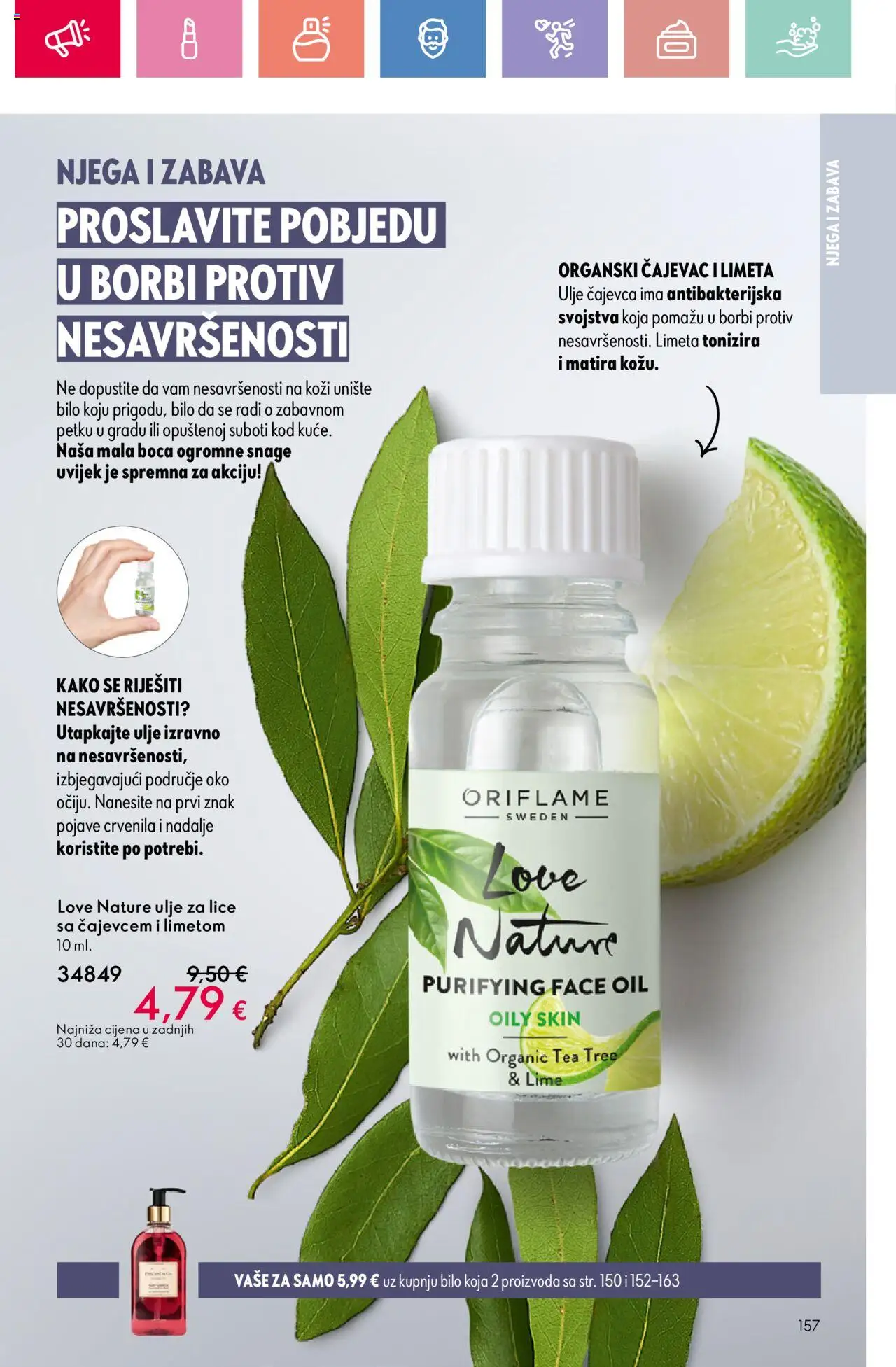 Oriflame katalog | vrijedi od 03.08.2025 | Stranica: 157 | Proizvodi: Ulje, Limeta