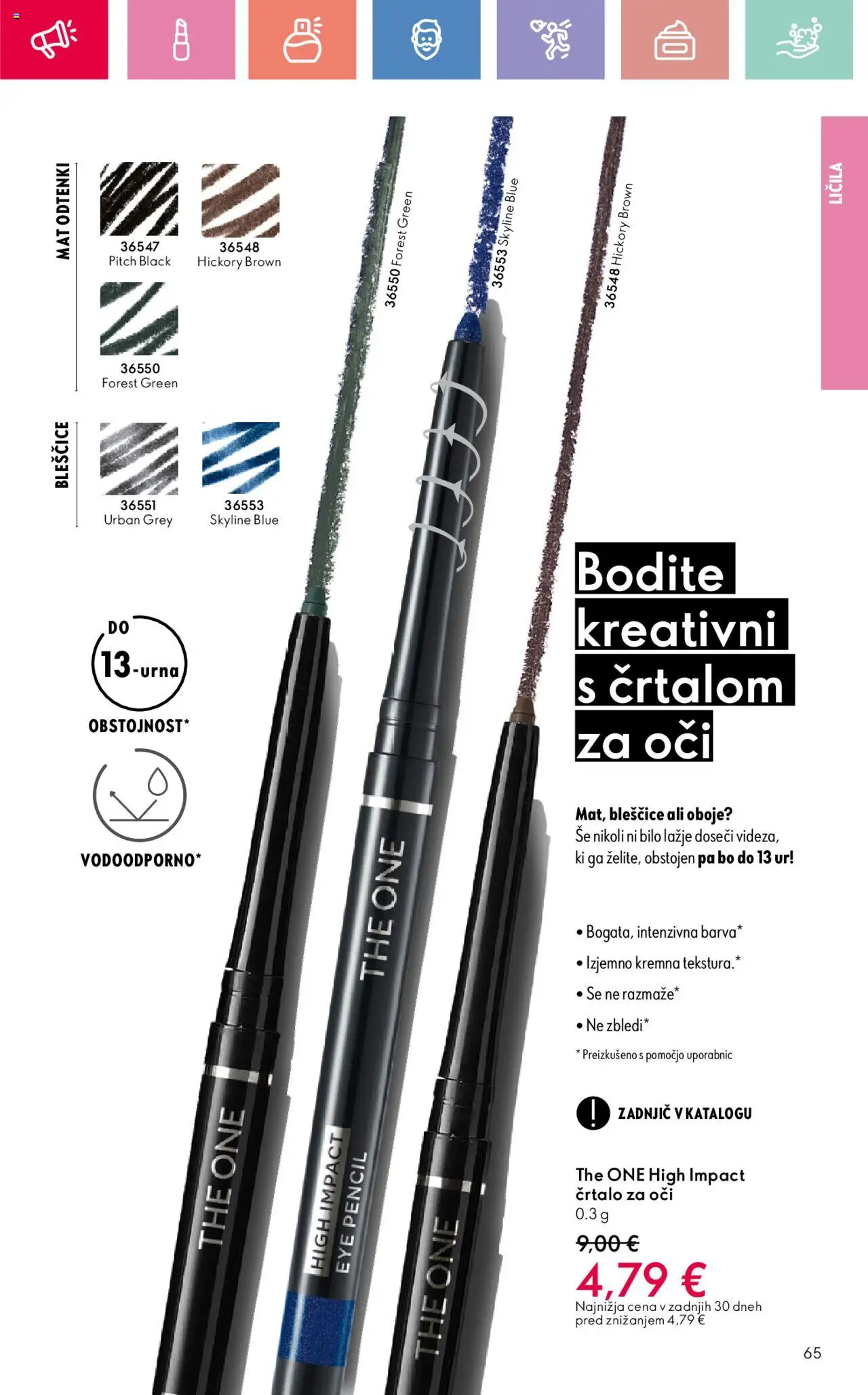 Oriflame katalog 11 │ velja od 03.08.2025 | Stran: 65 | Izdelki: Licila, Crtalo za oci