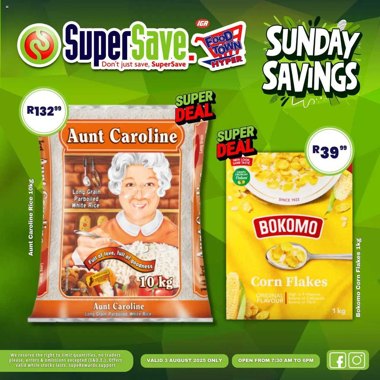Super Save Sunday Deals │ valid from 03.08.2025 | Page: 1