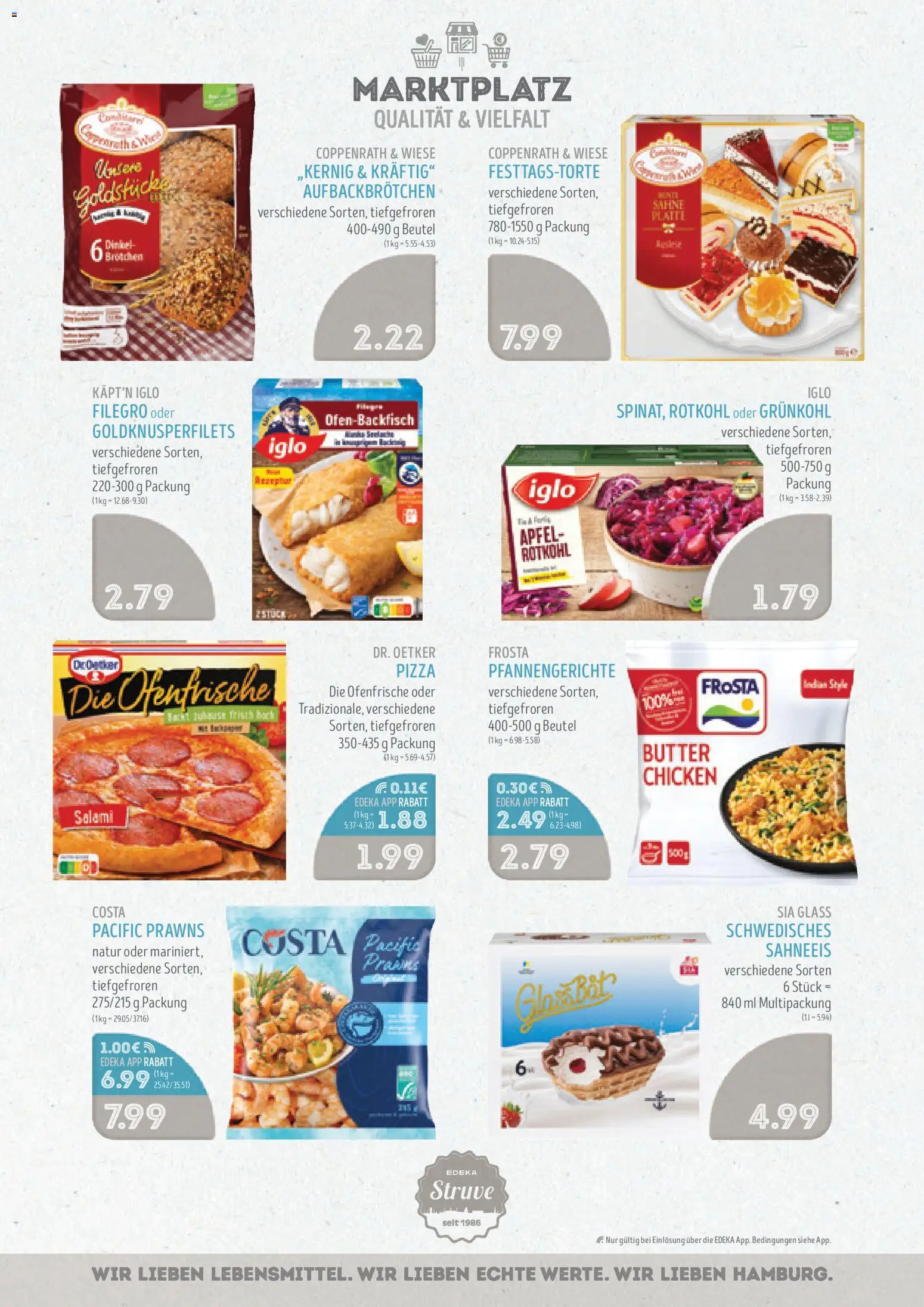 Edeka Struve Prospekt 	 – gültig ab 08.12.2025 | Seite: 9 | Produkte: Butter, Rotkohl, Iglo, Frosta