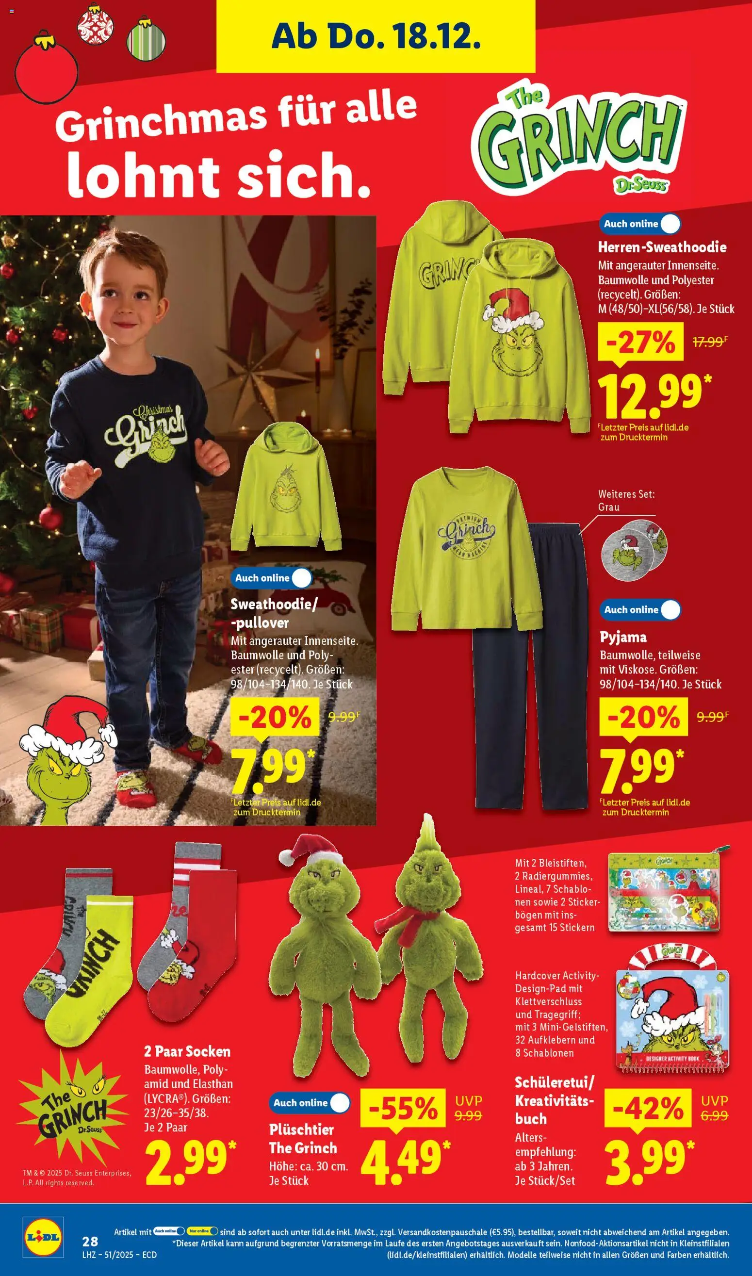Lidl - Prospekt – gültig ab 15.12.2025 | Seite: 46 | Produkte: Pullover, Socken, Pyjama