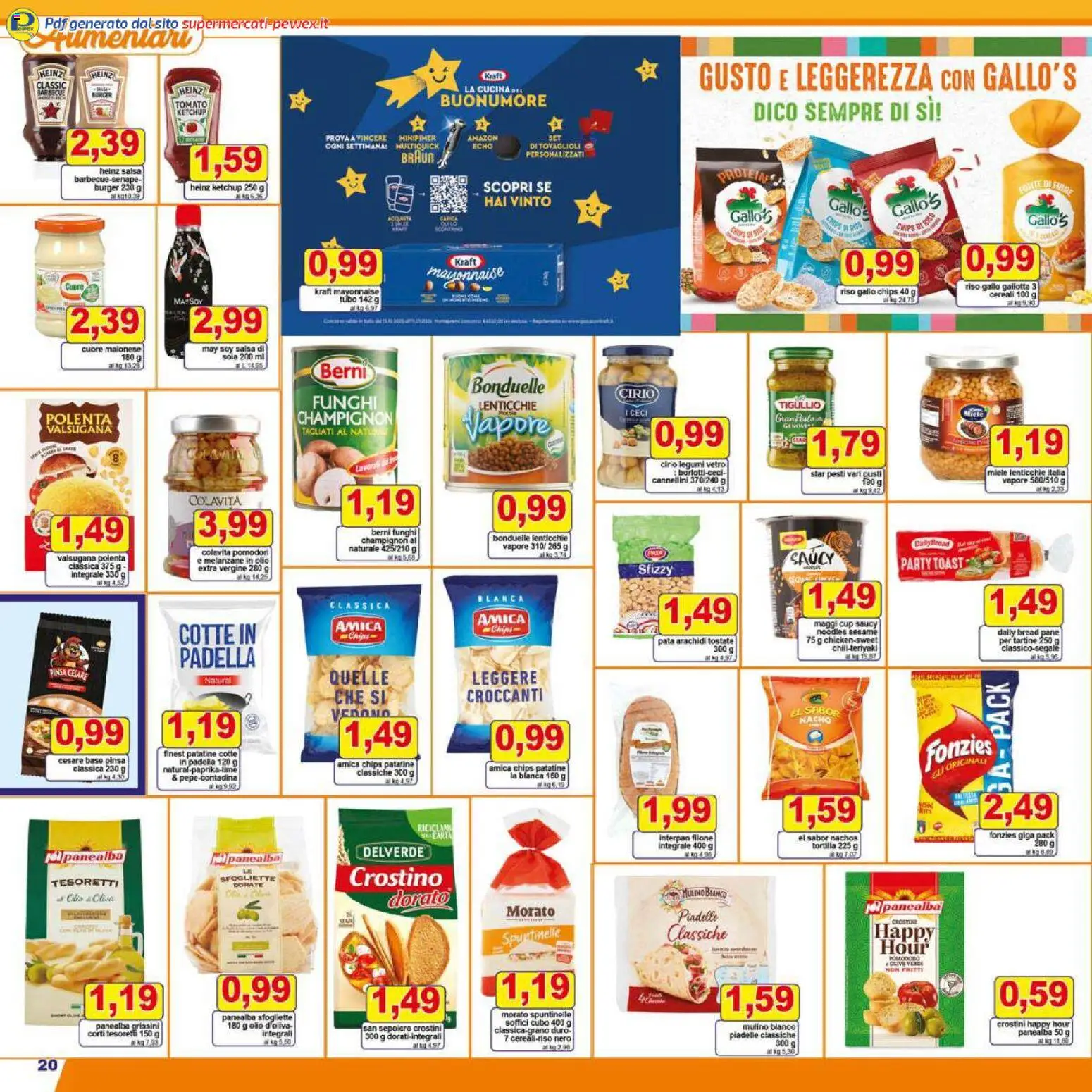 Volantino Pewex del 27.12.2025 | Pagina: 20 | Prodotti: Ketchup, Salsa, Olive, Funghi