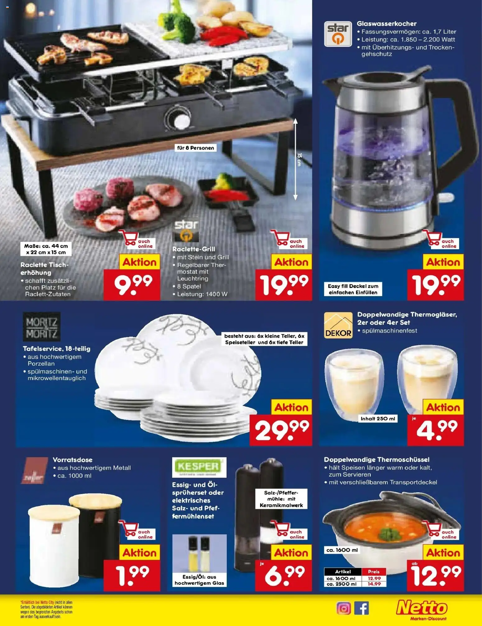 Netto Marken-Discount prospekt Thiendorf	 – gültig ab 15.12.2025 | Seite: 19 | Produkte: Mühle, Tisch, Salz, Raclette