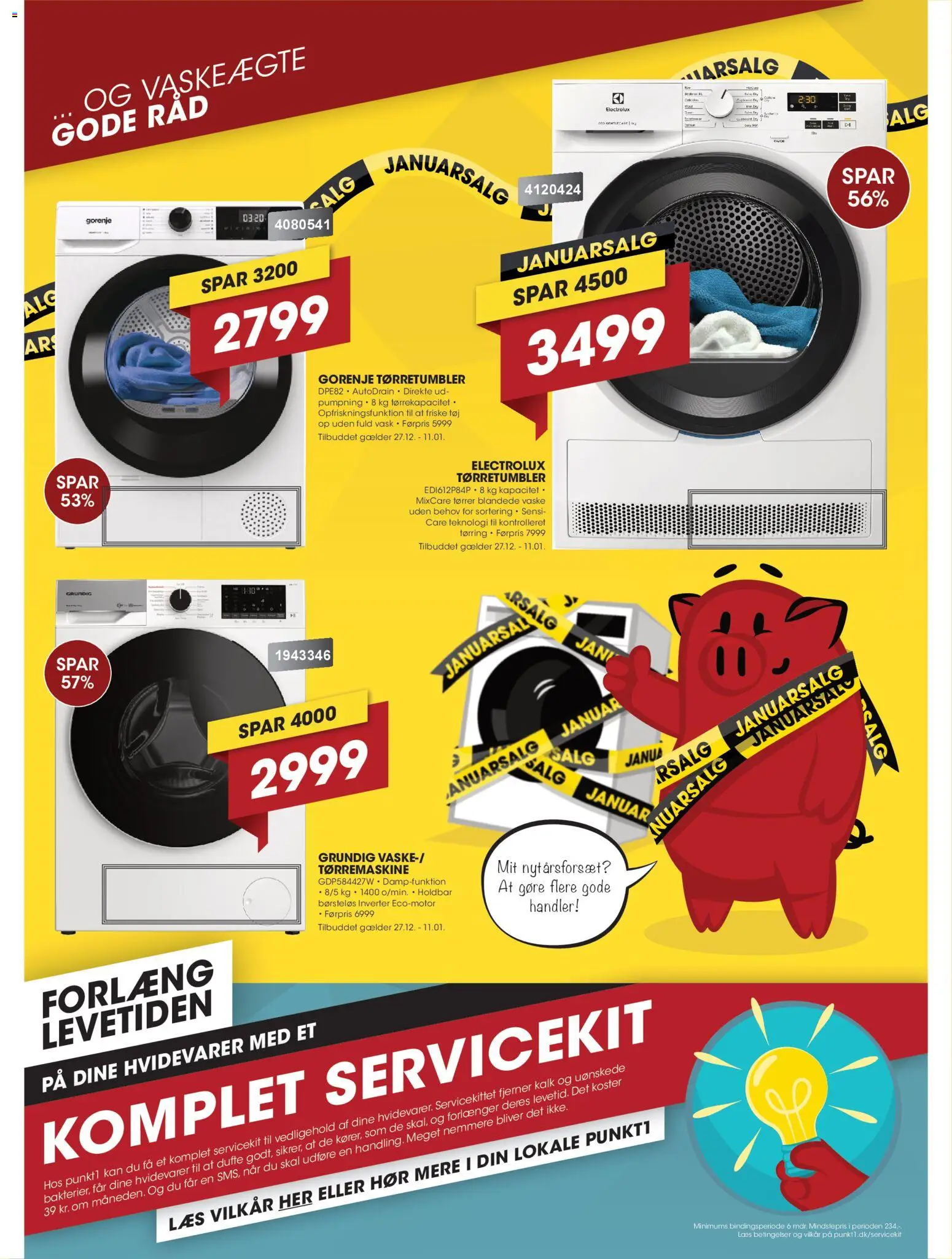 Punkt1 tilbudsavis – gyldig fra 27.12.2025 | Side: 3 | Produkter: Søm, Tørretumbler, Tøj