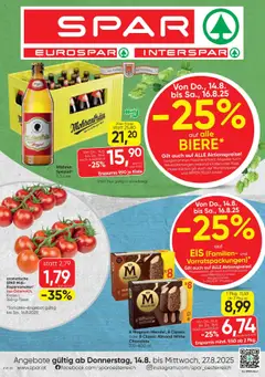 Vorschau von dem Prospekt - Spar Flugblatt gültig ab 14.08.2025