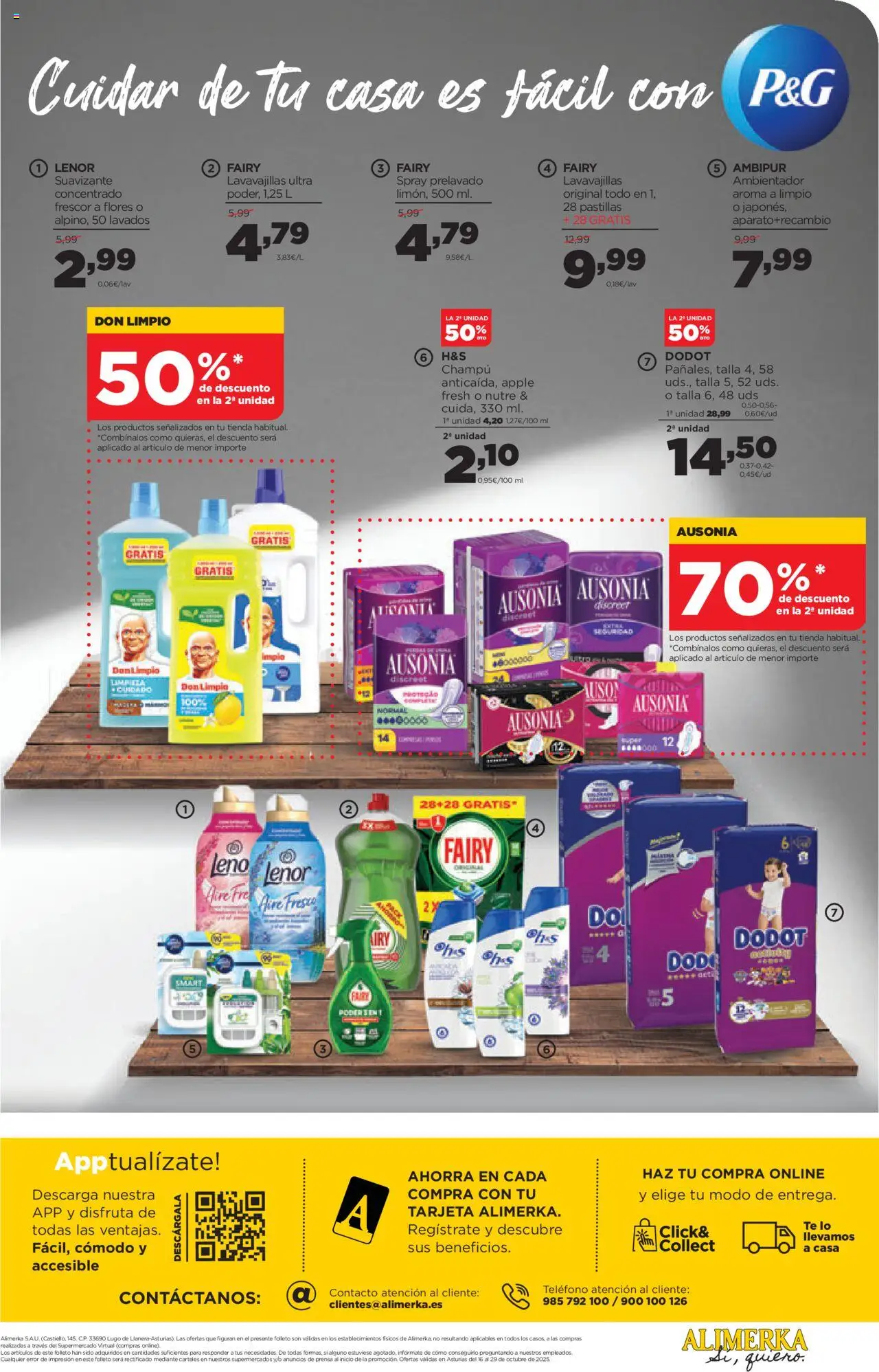 Alimerka folleto Asturias │ válido desde el 16.10.2025 | Página: 41 | Productos: Champú, Suavizante, Lavavajillas, Prensa