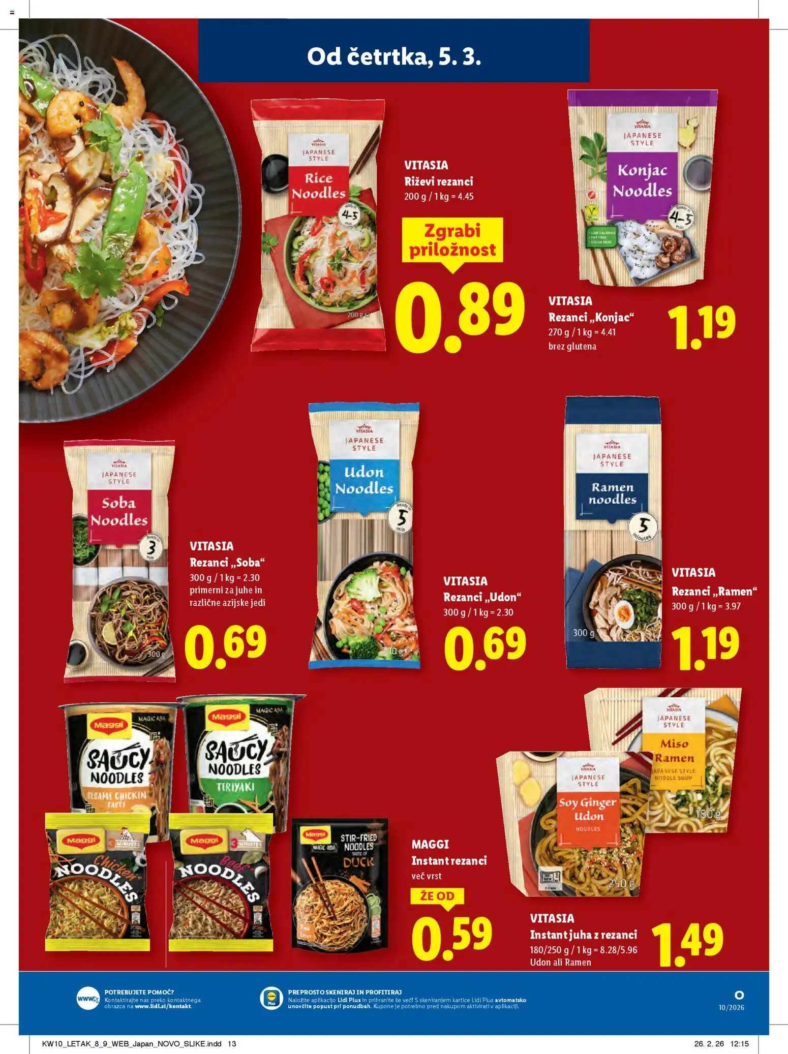 Novi Lidl katalog ponudbe – veljaven od 05.03.2026 | Stran: 19 | Izdelki: Rezanci, Juha, Top doble cara