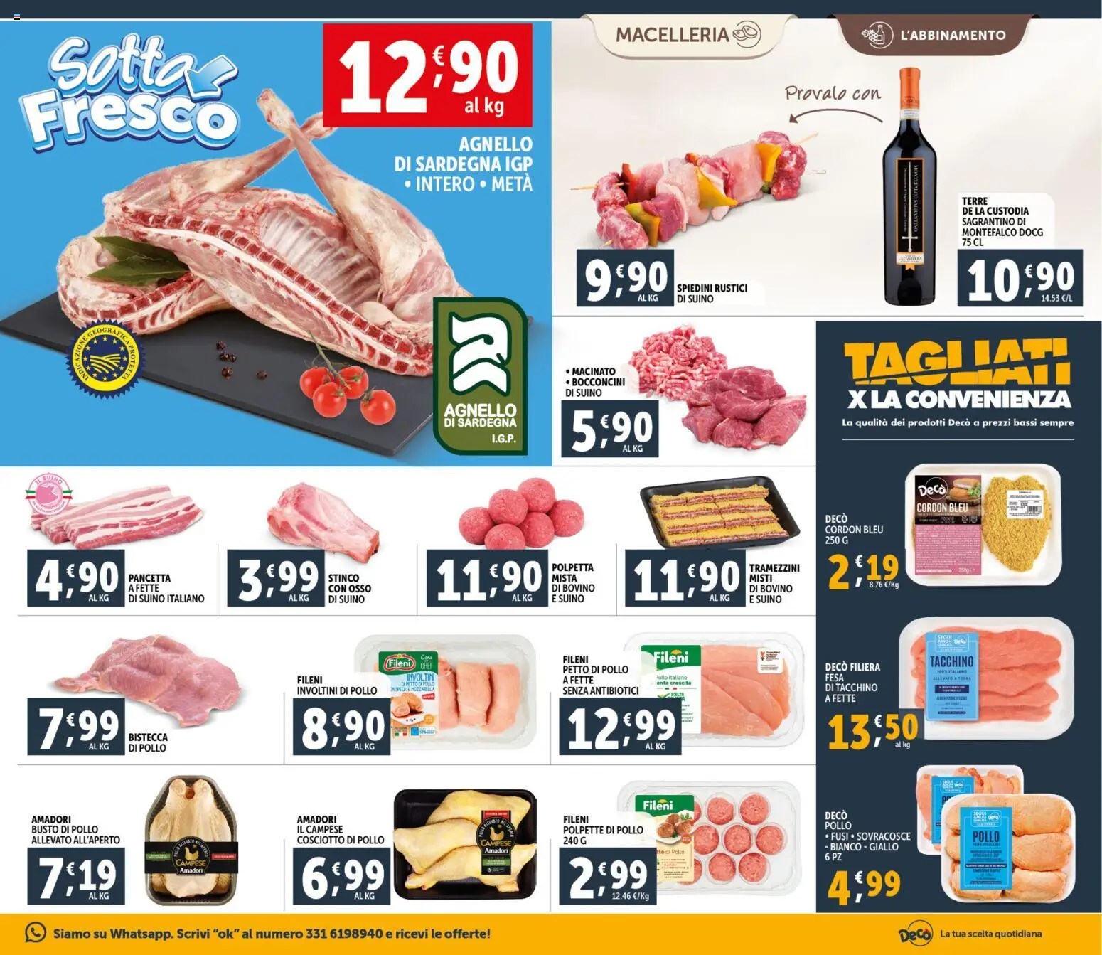 Volantino Decò del 23.02.2026 | Pagina: 5 | Prodotti: Pollo, Agnello, Polpette, Terra