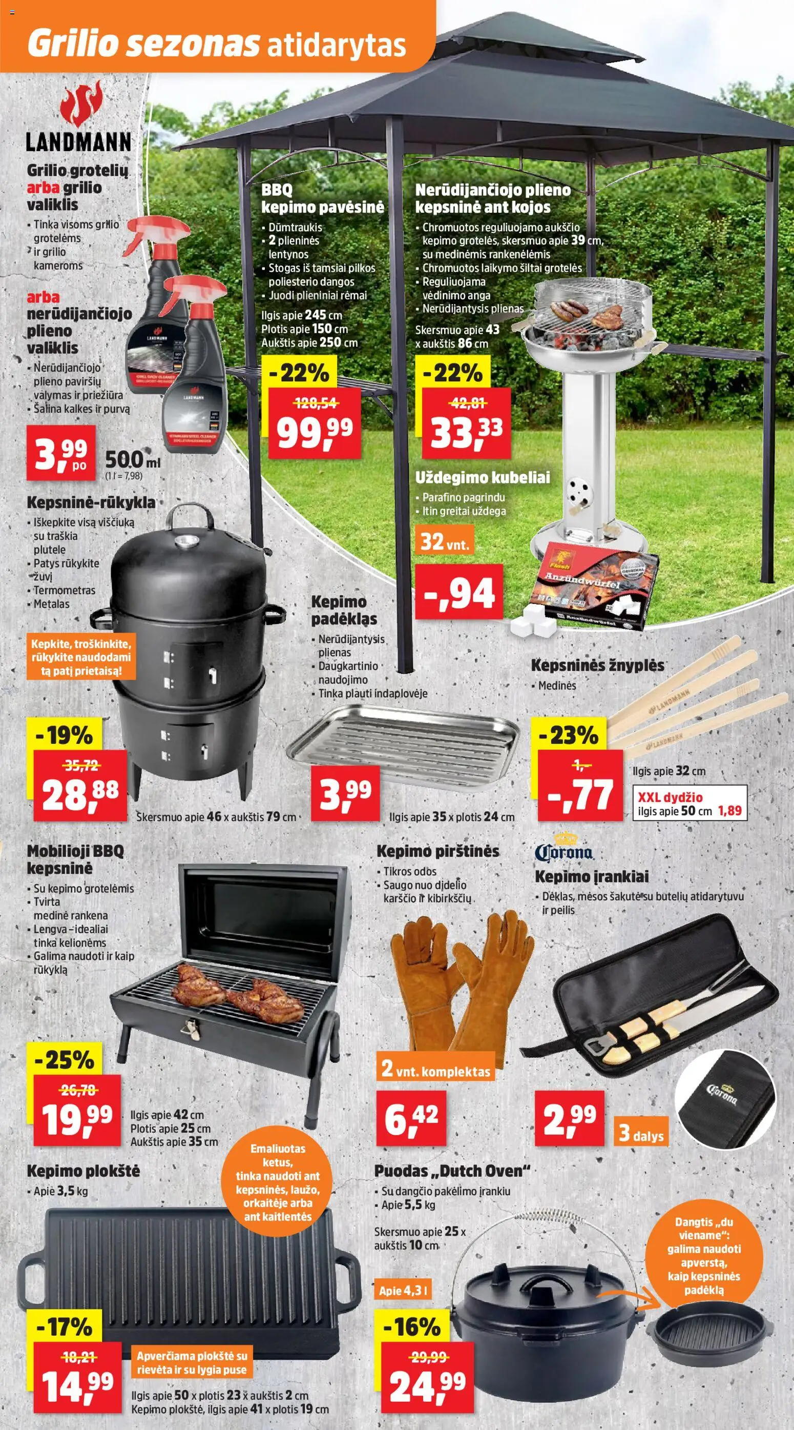 Thomas Philipps akcijos nuo 23.03.2026 | Puslapis: 7 | Prekių: Puodas, Grotelės, Pirštines, Termometras