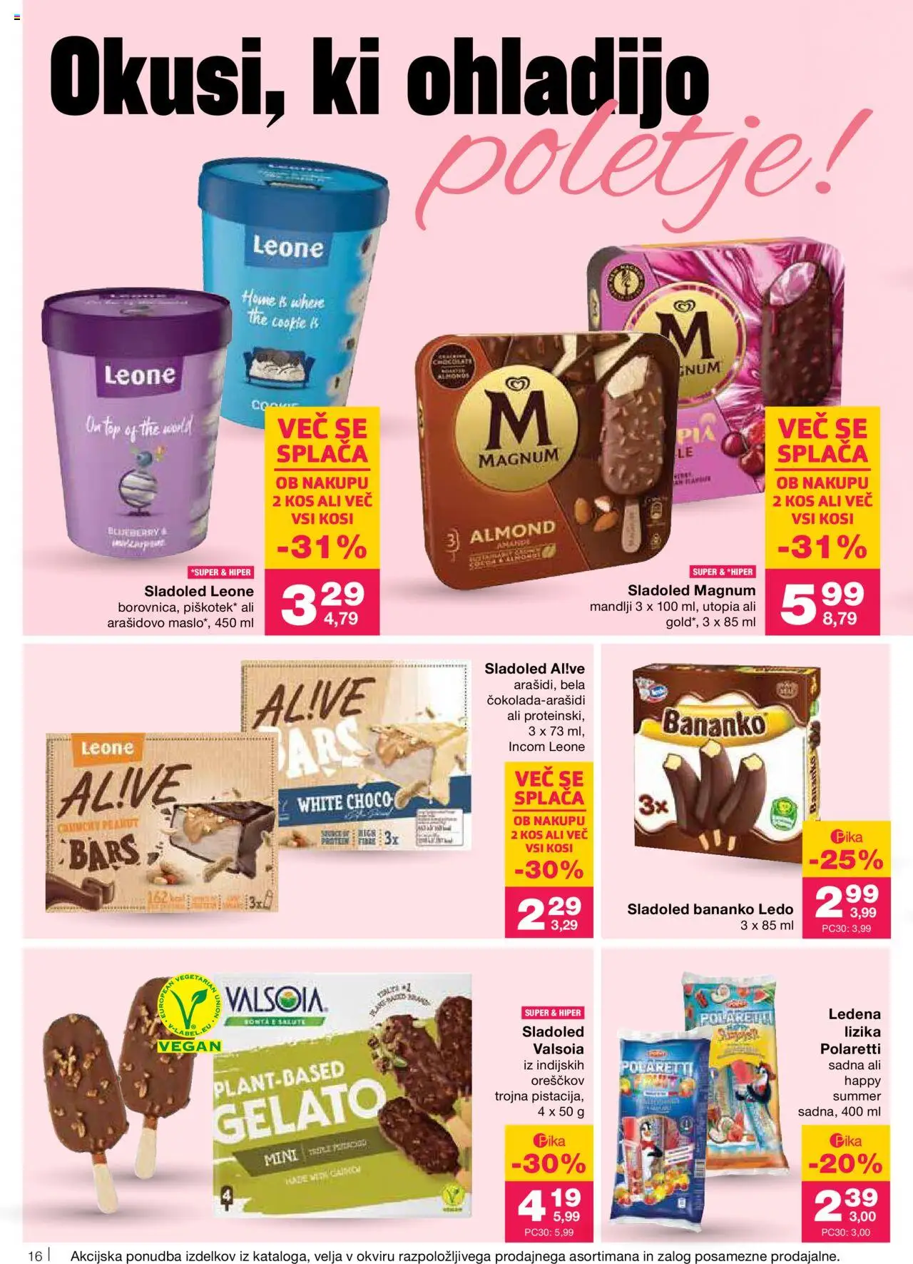 Mercator katalog │ velja od 12.06.2025 | Stran: 16 | Izdelki: Mandlji, Kos, Arašidovo maslo, Maslo