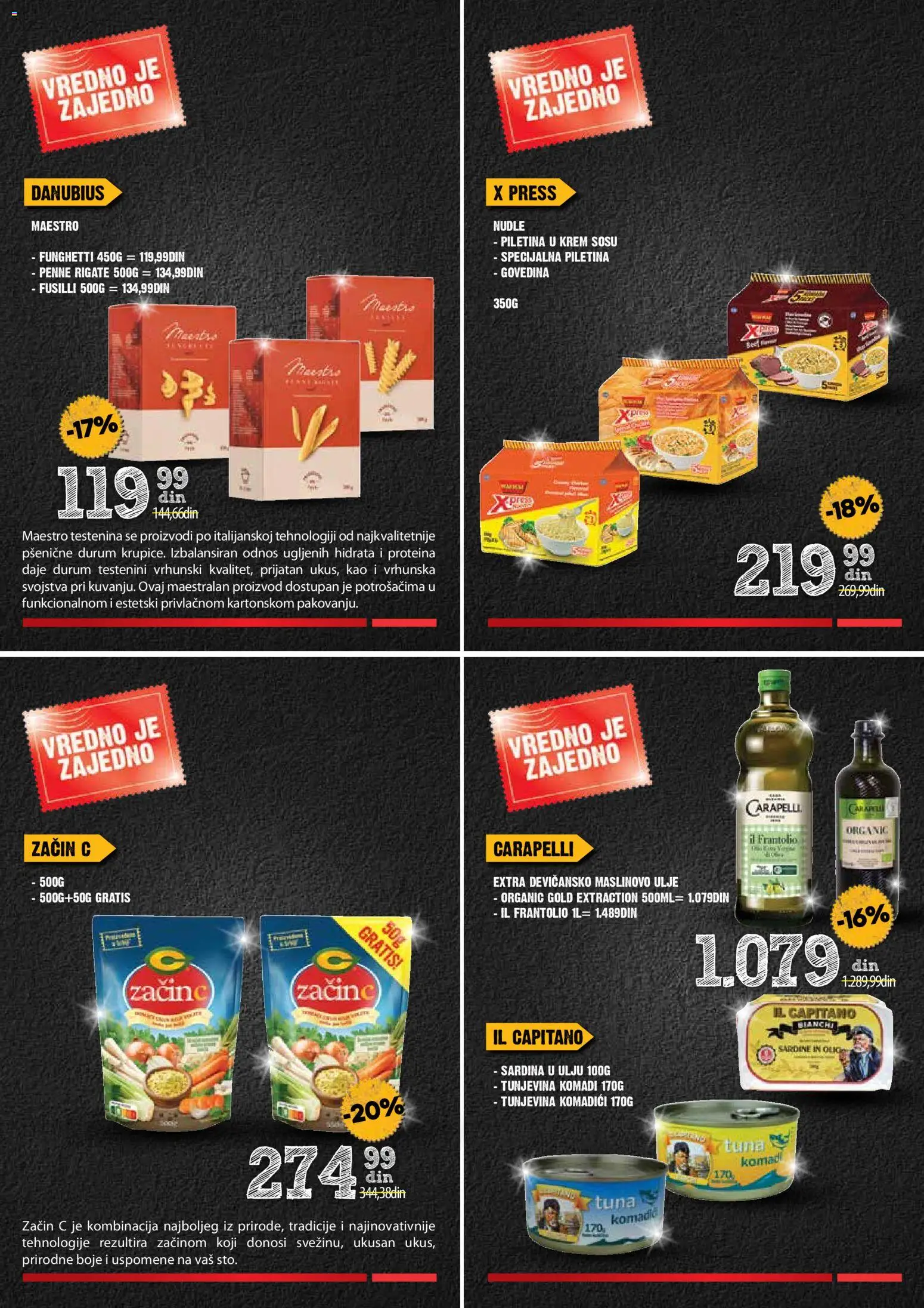 Idea katalog - važi od 13.11.2025 | Strana: 17 | Proizvode: Testenina, Ulje, Piletina, Nudle