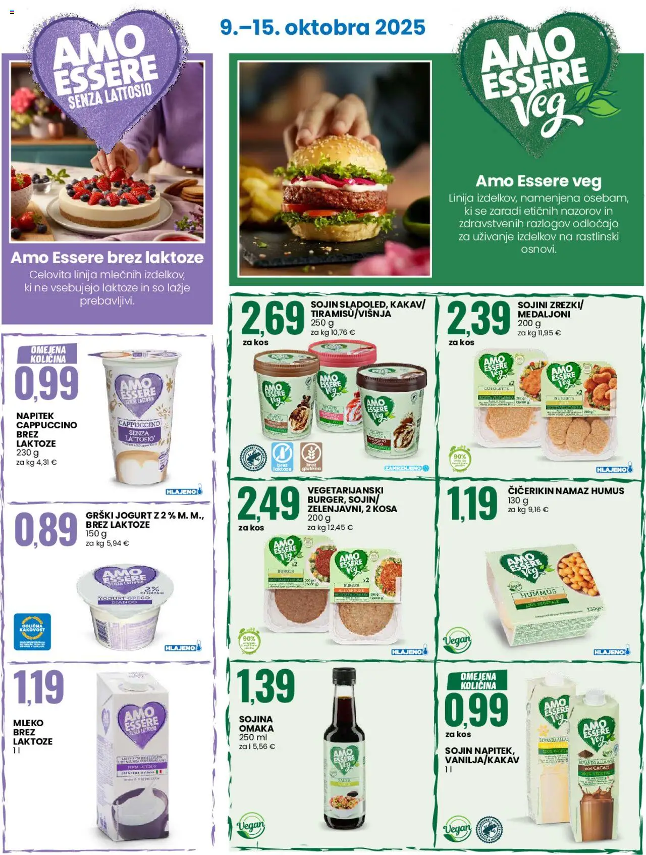 Novi Eurospin katalog ponudbe – veljaven od 09.10.2025 | Stran: 13 | Izdelki: Kos, Mleko, Jogurt, Omaka