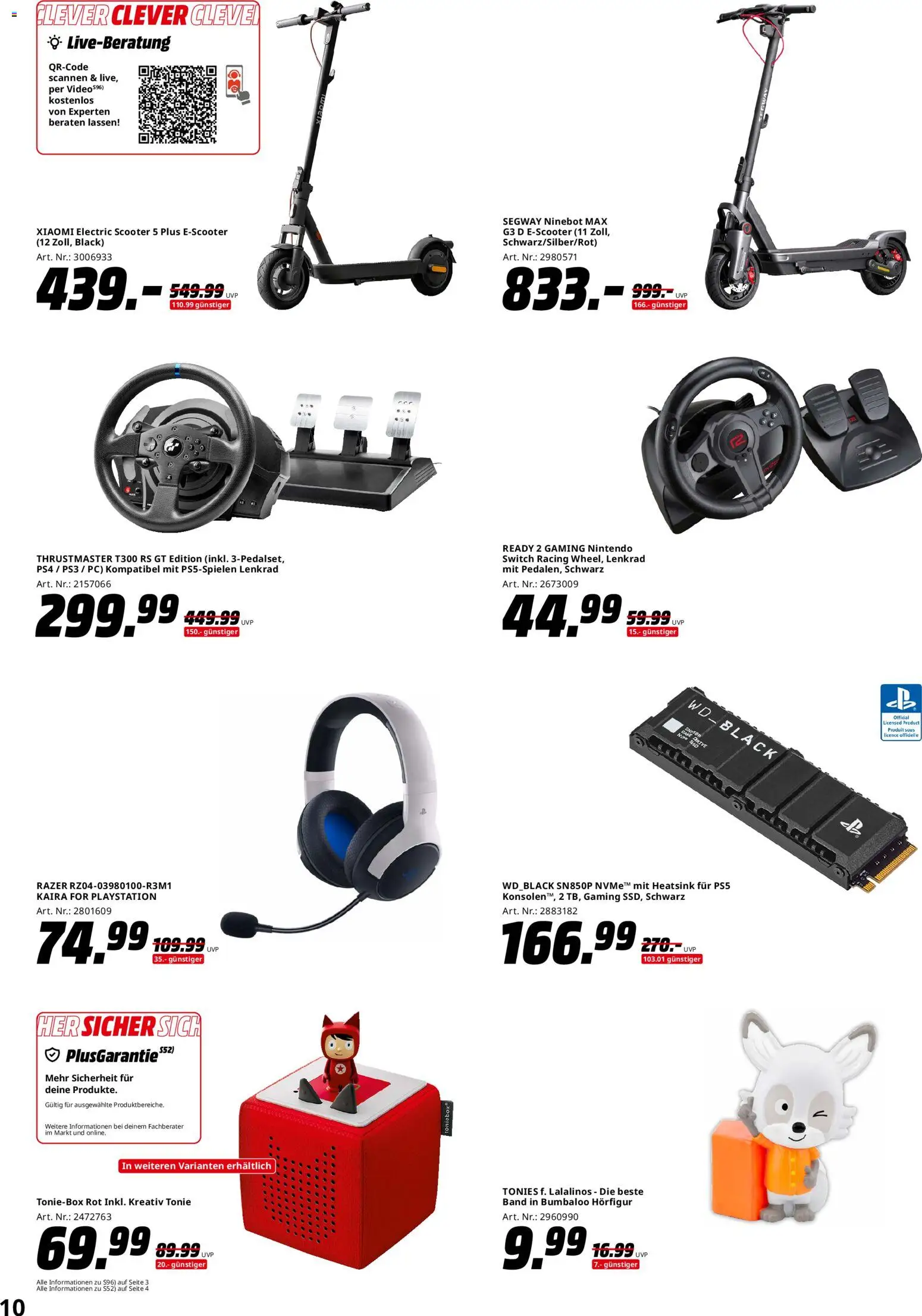 Media Markt - Black Friday – gültig ab 13.11.2025 | Seite: 10 | Produkte: Playstation, Xiaomi, Scooter, PC