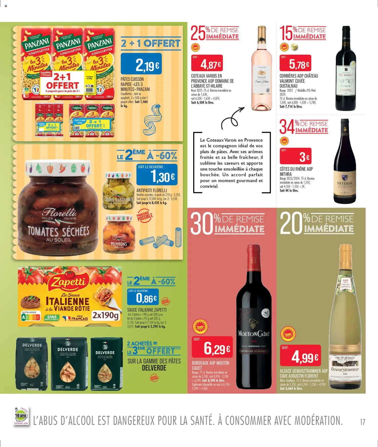 {H1} | Page: 17 | Produits: Tomates séchées, Thé, Coquillettes, Pâtes