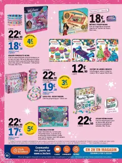 E.Leclerc - Prévisualisation de MÉTIER À TISSER VAIANA, Crée de magnifiques bracelets inspirés de l'univers de Vaiana. Dès 5 ans. valide à partir de 14.10.2025 | Page: 88 | Produits: Jouets, Stylo, Bijoux, Métier à tisser