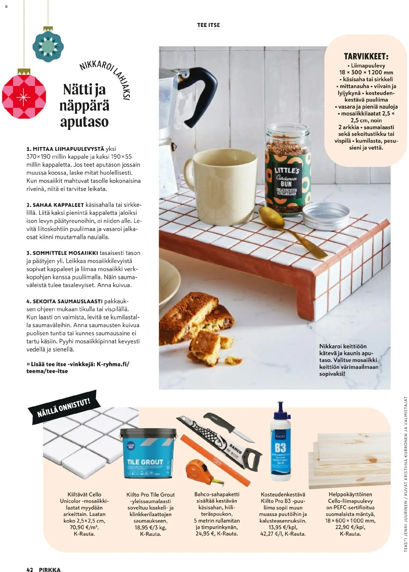 K-Citymarket - Pirkka – voimassa 03.12.2025 alkaen | Sivu: 42 | Tuotteet: Vispilä, Vasara, Sieni, Mittanauha