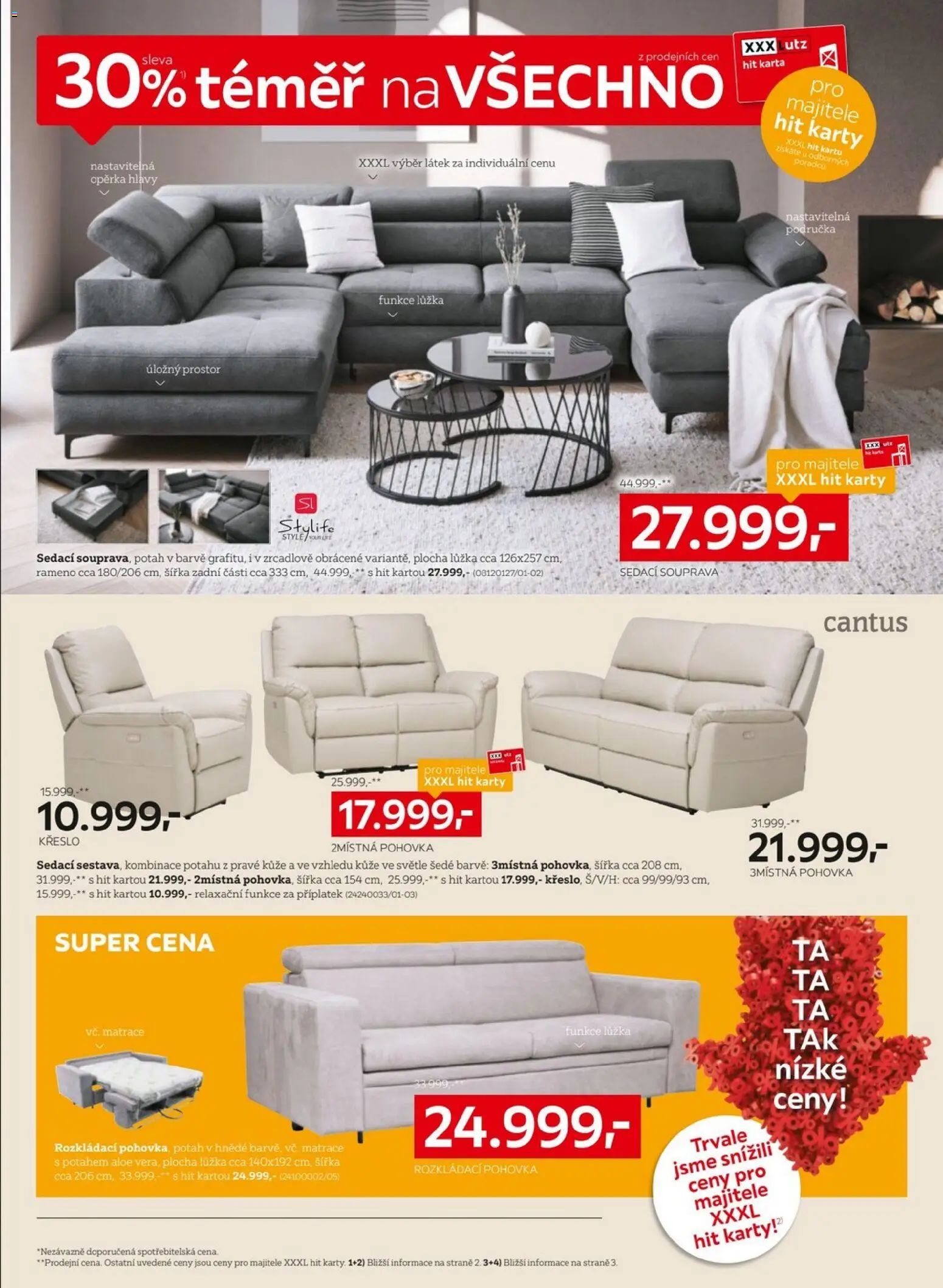 XXXLutz leták od 23.02.2026 | Strana: 4 | Produkty: Sedací souprava, Rozkládací pohovka, Křeslo, Karty