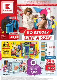 Pogląd oferty "Kaufland gazetka - Do Szkoły Like A Szef" - ważna od 07.08.2025