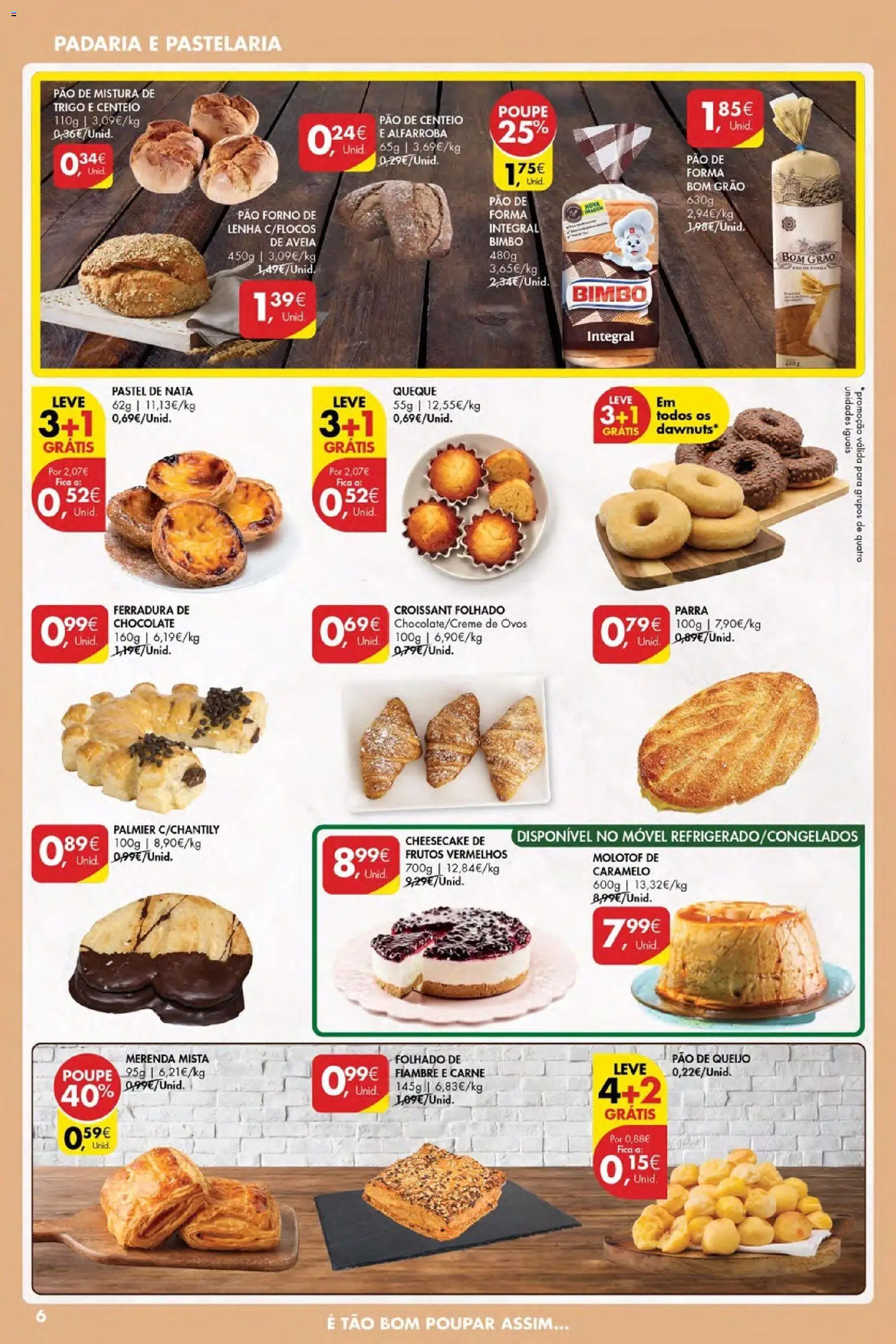 Pingo Doce Poupe Esta Semana Açores │ válido de 15.01.2026 | Página: 6 | Produtos: Aveia, Pão, Nata, Carne