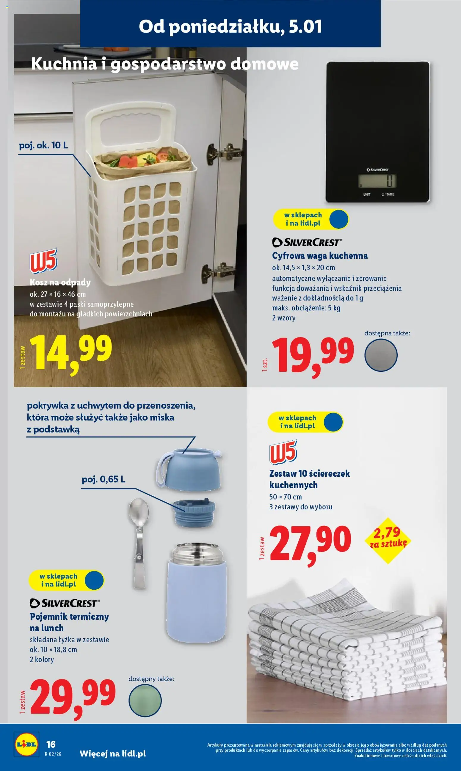 Lidl Katalog od 05.01.2026 | Strona: 20 | Produkty: Waga, Kosz