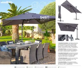 Vrtni trendovi 2026 Lesnina - Pregled kataloga iz trgovine Lesnina, vrijedi od 06.02.2026 | Stranica: 136 | Proizvodi: Suncobran