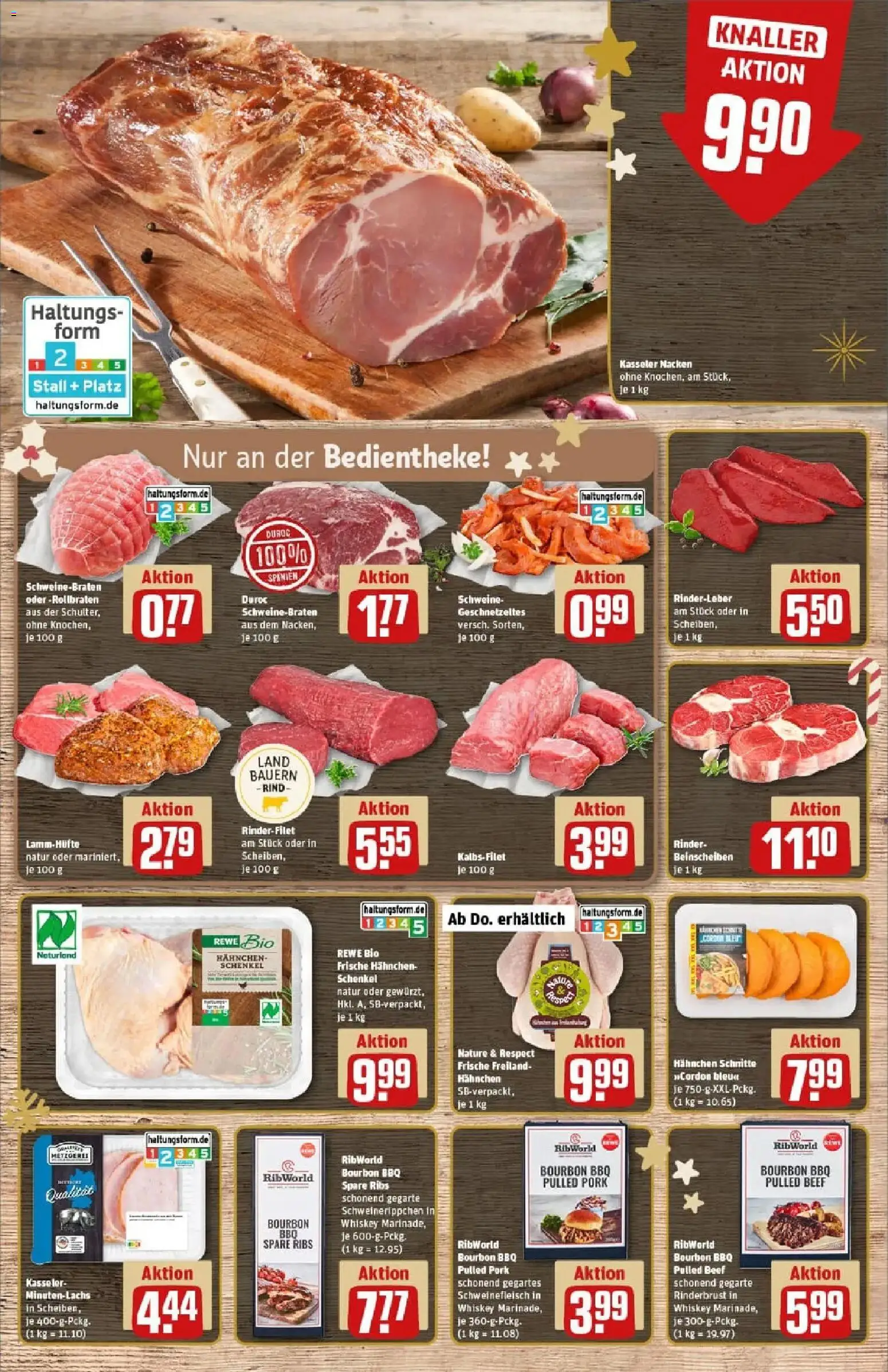 Rewe prospekt Gemmrigheim	 – gültig ab 07.12.2025 | Seite: 8 | Produkte: Hahnchen, Rinderfilet, Schweinefleisch, Whiskey