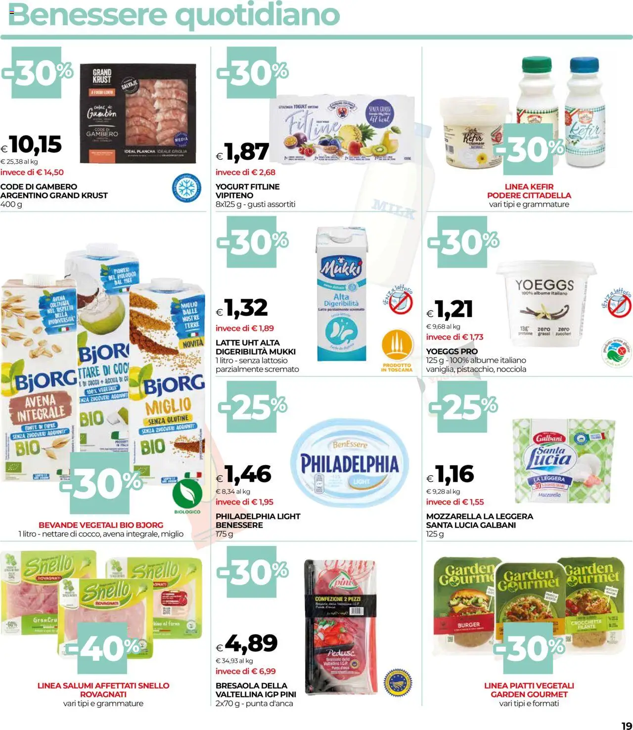 Volantino COOP del 14.08.2025 | Pagina: 19 | Prodotti: Bresaola, Latte, Latte parzialmente scremato, Griglia