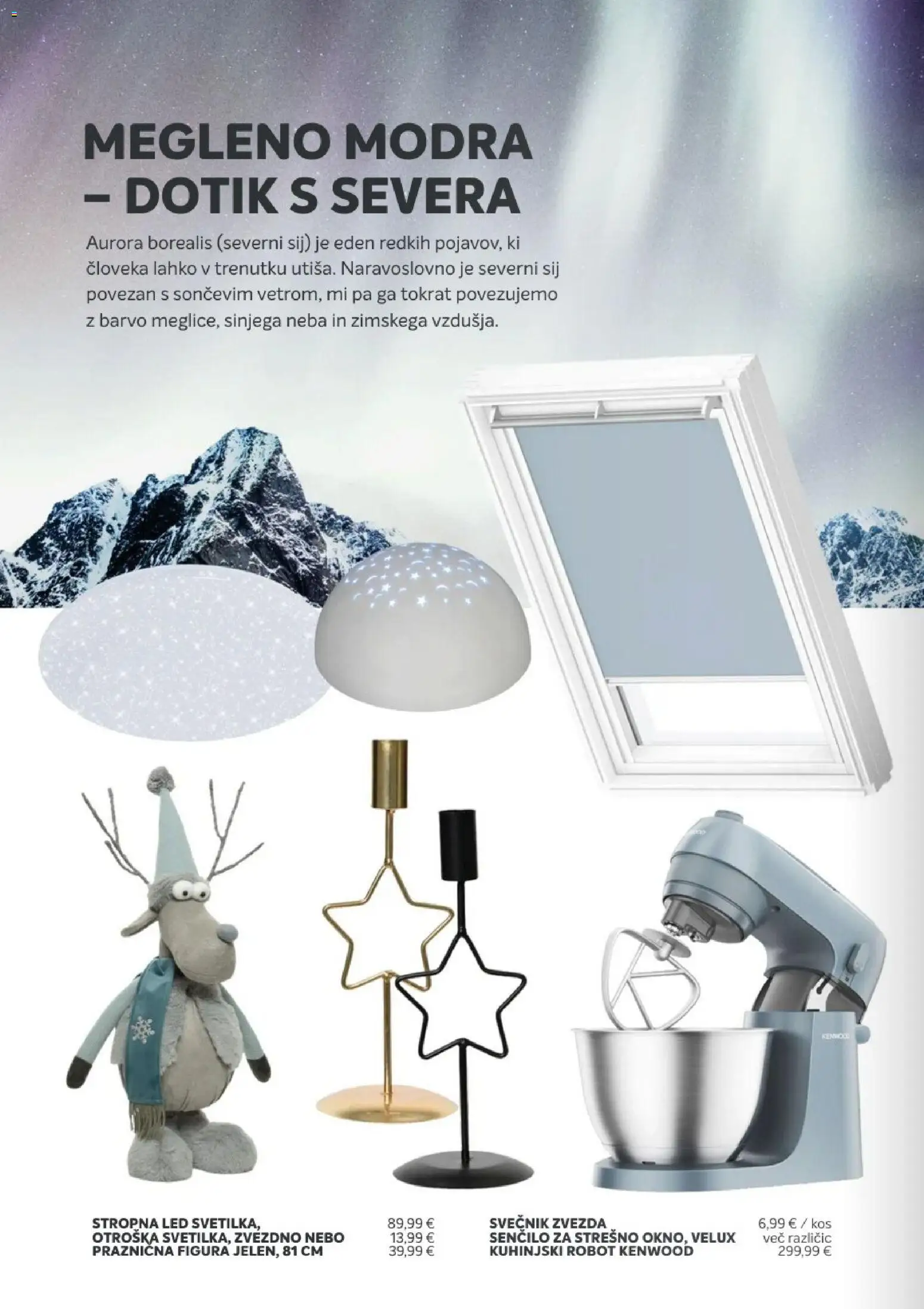 Novi Merkur katalog ponudbe – veljaven od 24.10.2025 | Stran: 4 | Izdelki: Svečnik, Robot, Kos, Senčilo