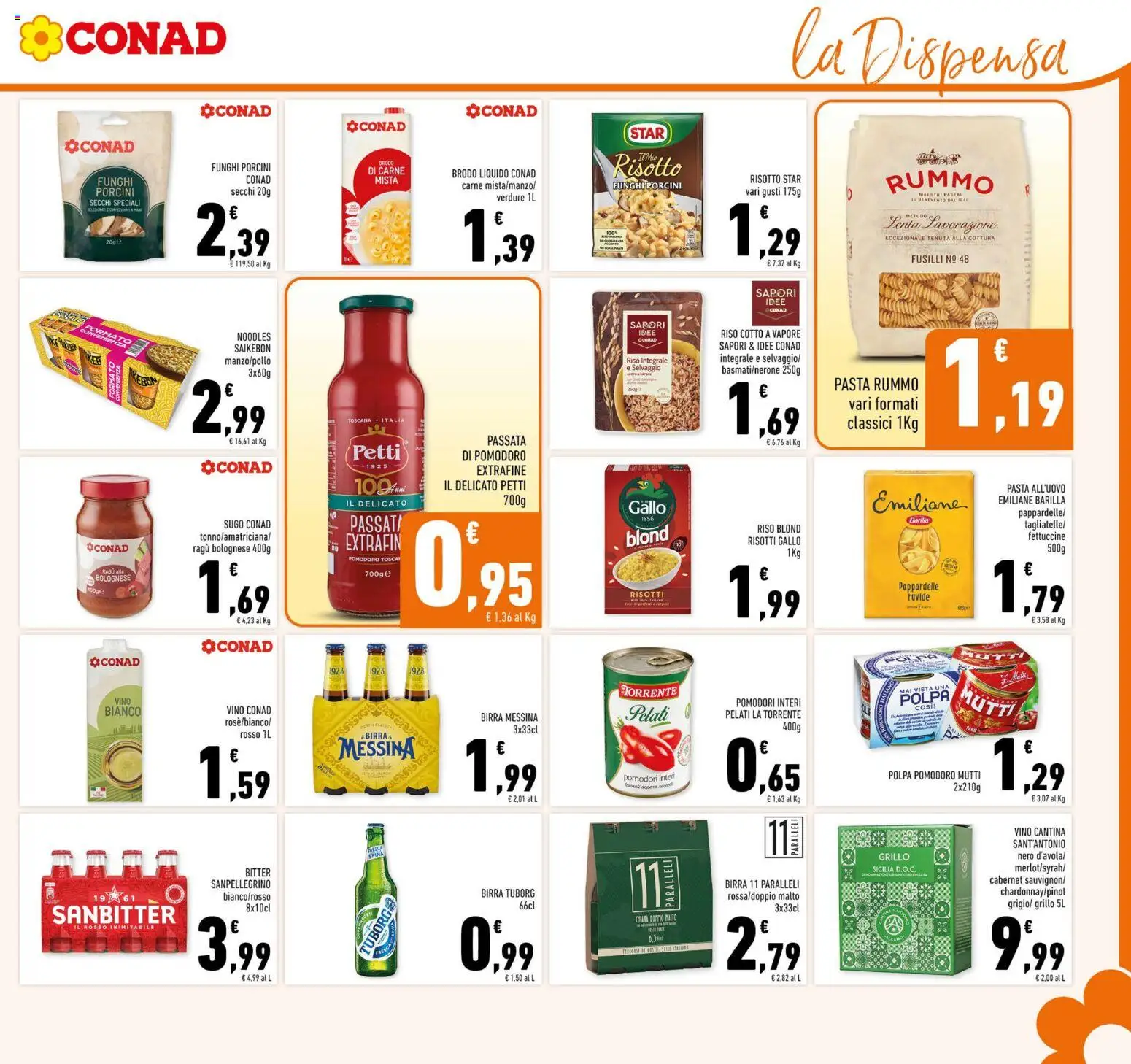 Volantino Conad del 25.02.2026 | Pagina: 17 | Prodotti: Pomodoro, Vino, Mutti, Vino bianco