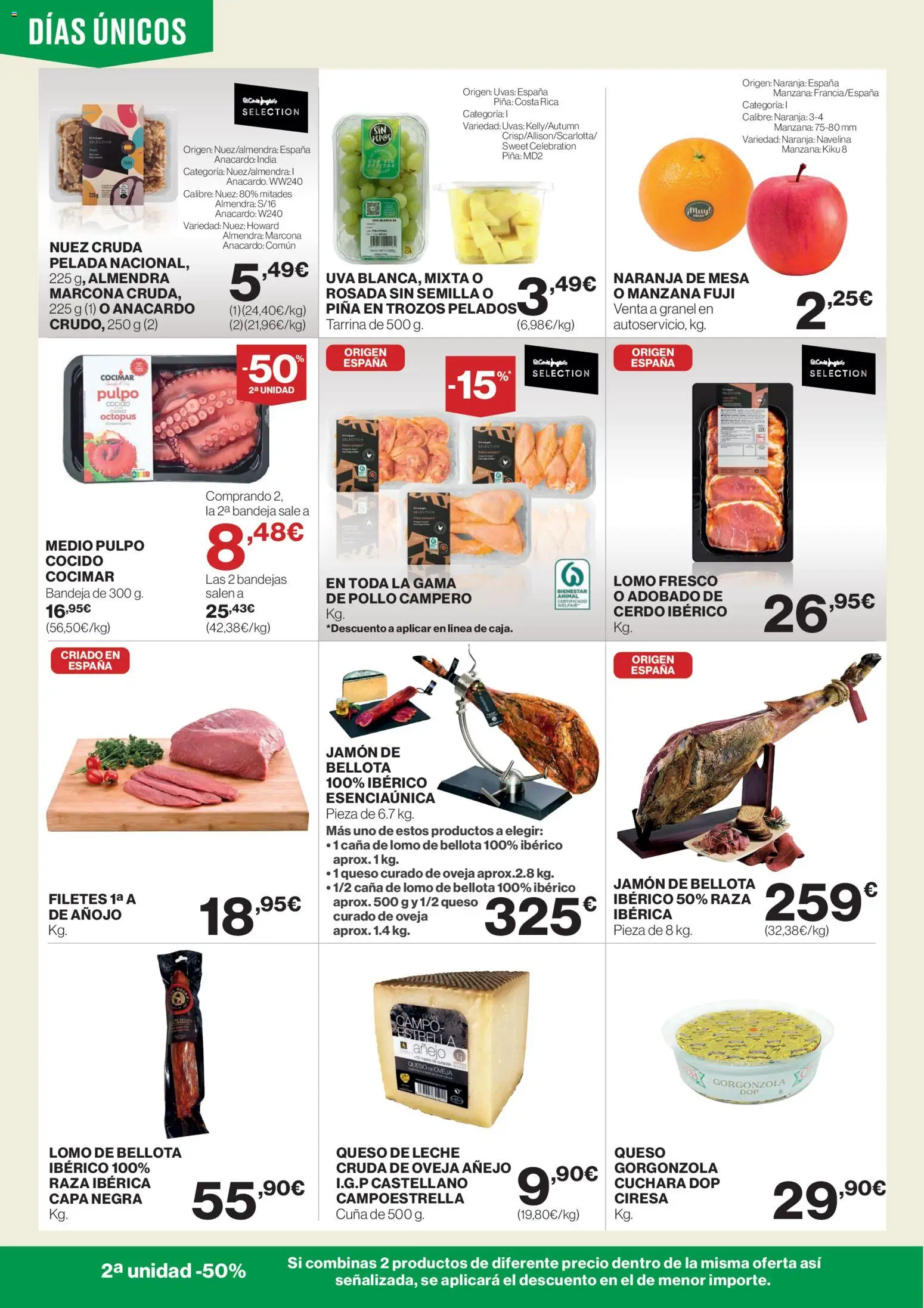 El Corte Inglés ofertas │ válido desde el 07.11.2025 | Página: 2 | Productos: Leche, Queso, Jamón, Cuna