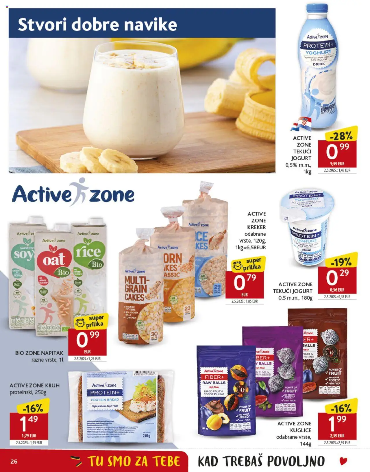 Konzum HR akciós ujság - amely érvényes a következő dátumtól: 17.09.2025 | Oldal: 26 | Termékek: Protein, Kréker