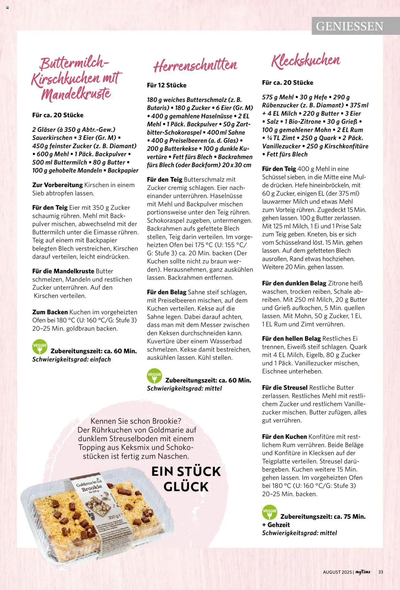 Famila Nordwest - myTime August 2025 - gültig ab dem 01.08.2025 | Seite: 33 | Produkte: Ofen, Mandeln, Kirschen, Zitrone