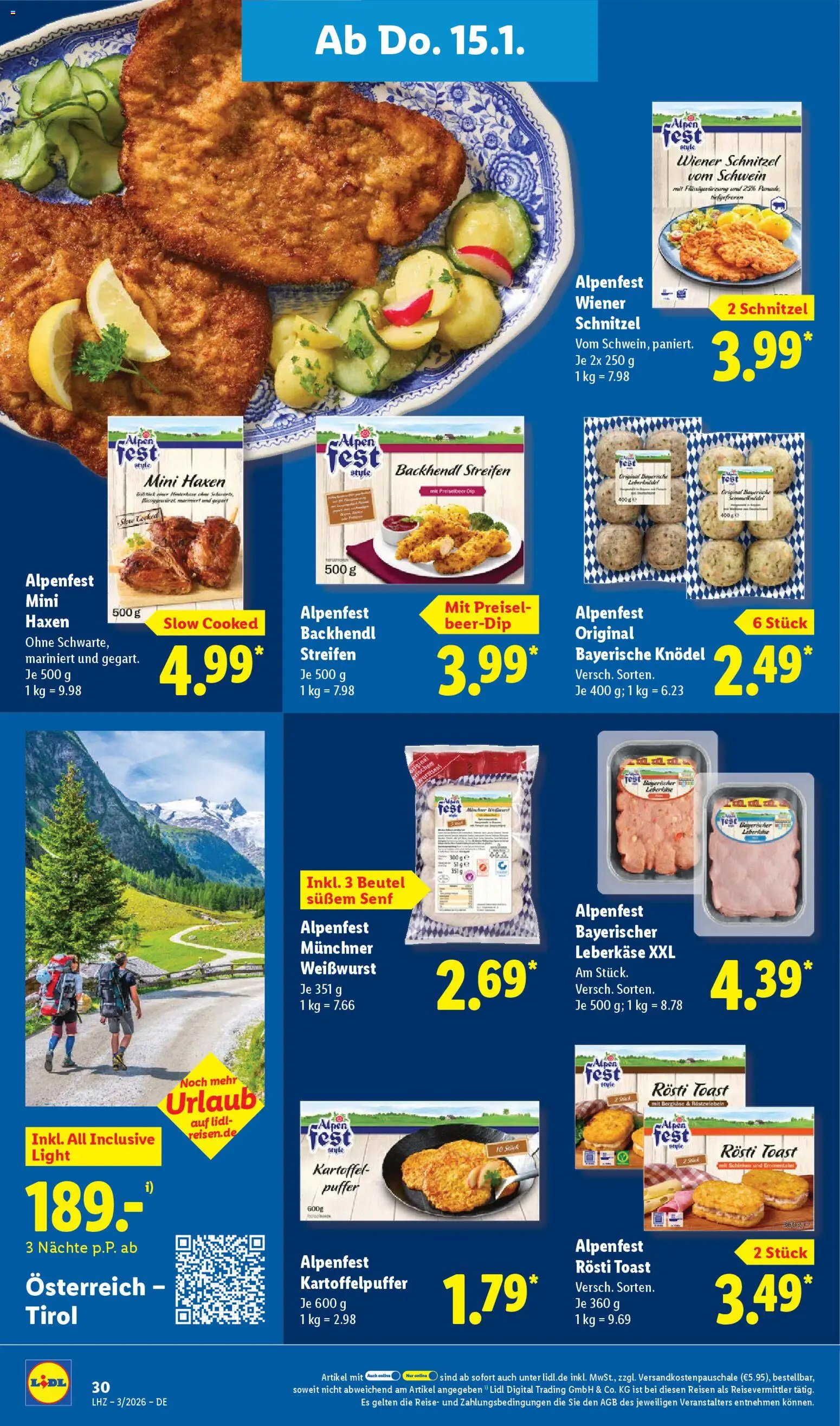 Lidl - Prospekt – gültig ab 12.01.2026 | Seite: 52 | Produkte: Toast, Weißwurst, Schnitzel, Schinken