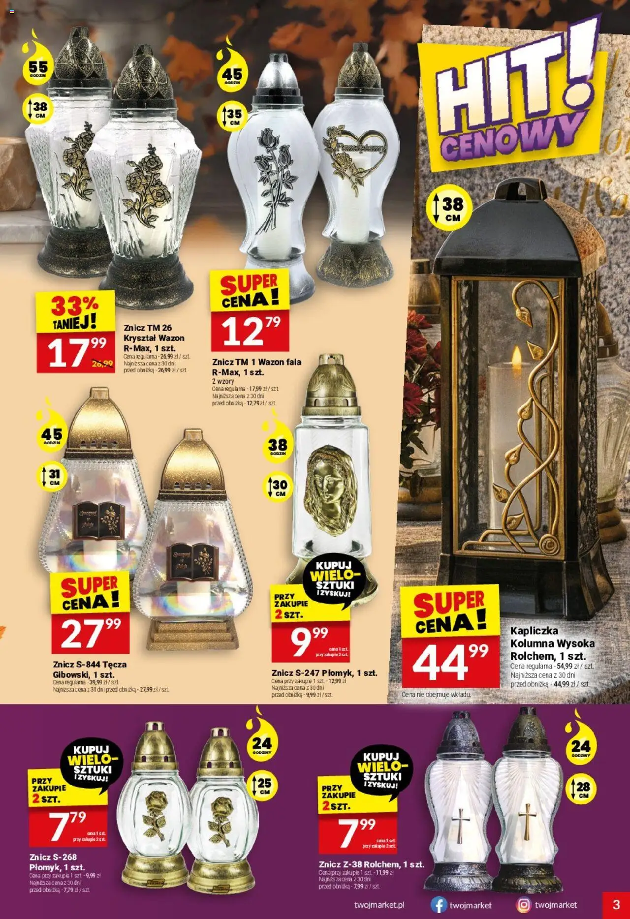 Twój Market Gazetka od 22.10.2025 | Strona: 3 | Produkty: Wazon