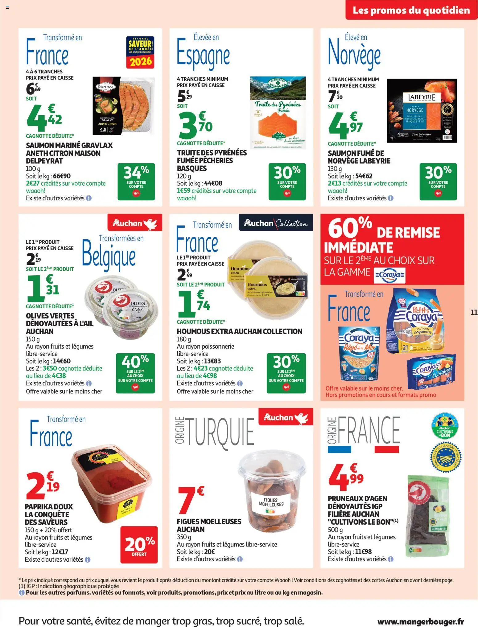 {H1} | Page: 11 | Produits: Paprika, Saumon fumé, Poissonnerie, Saumon