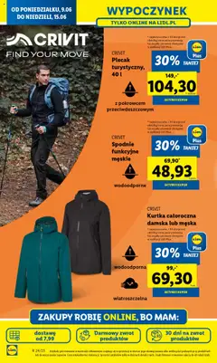 Lidl Katalog od 09.06.2025 | Strona: 20 | Produkty: Kurtka, Spodnie, Plecak