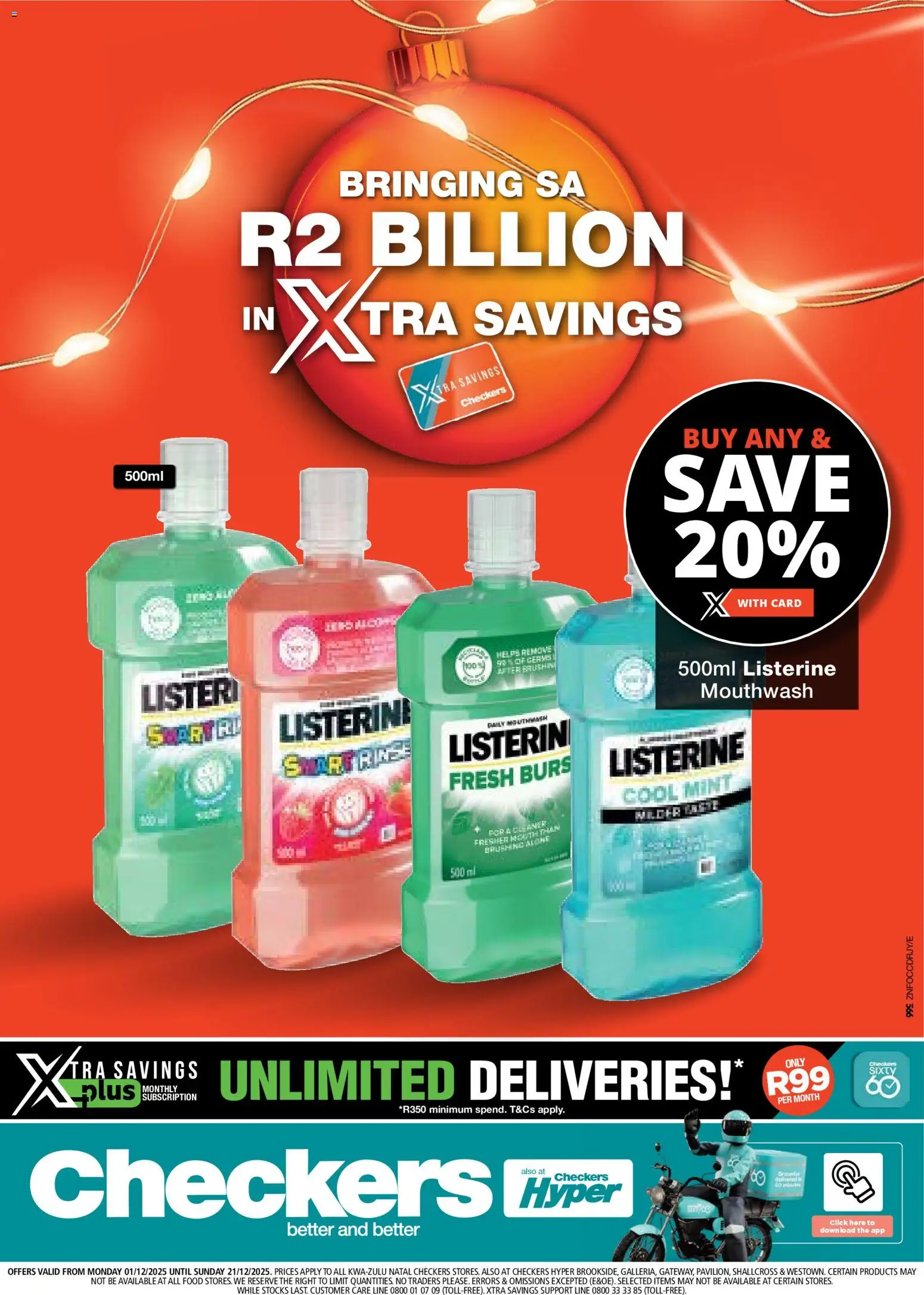 New Checkers catalogue – valid from 01.12.2025 | Page: 1 | Products: Mouthwash