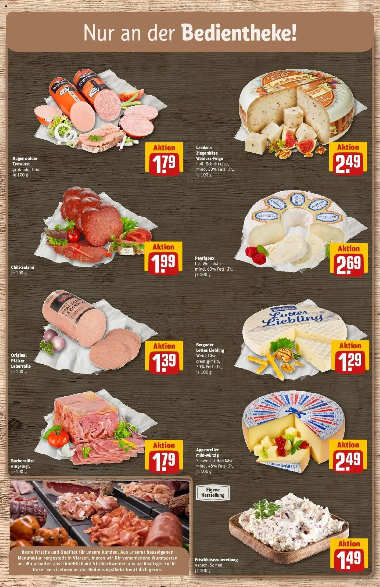 Rewe Prospekt Mönchengladbach / Wickrath	 – gültig ab 30.03.2026 | Seite: 11 | Produkte: Ziegenkäse, Salami