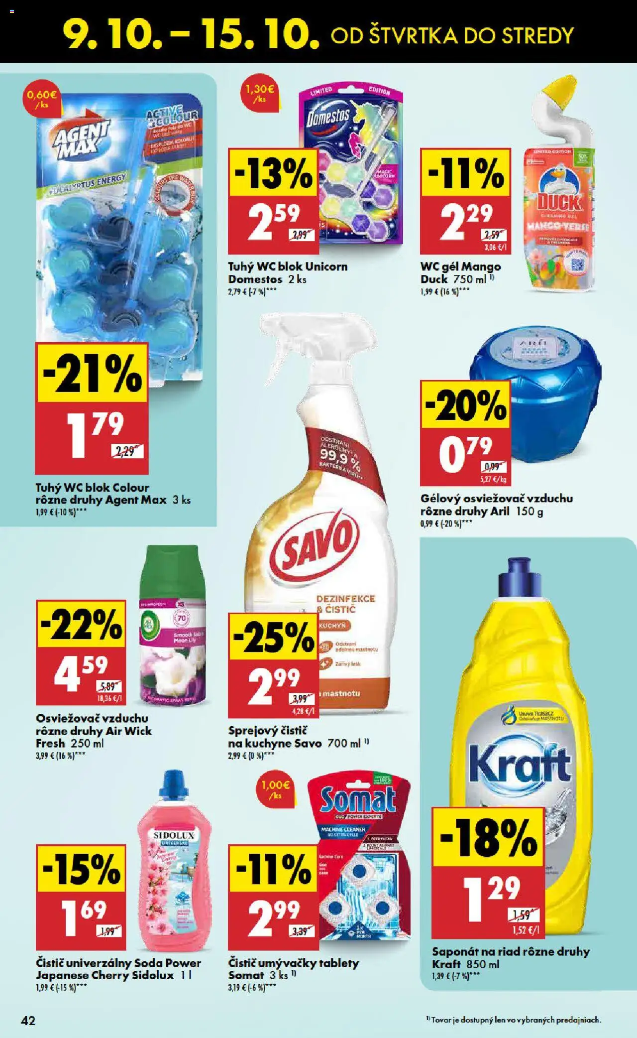 Nové Biedronka akcie – leták je platný od 09.10.2025 | Strana: 42 | Produkty: Osviežovač vzduchu, Savo, Kuchyne, Mango