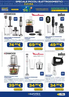 Anteprima del volantino Euronics Piccoli Elettrodomestici catalogo valido a partire dal 04.12.2025 | Pagina: 17 | Prodotti: Uova, Frullatore, Tè, Robot