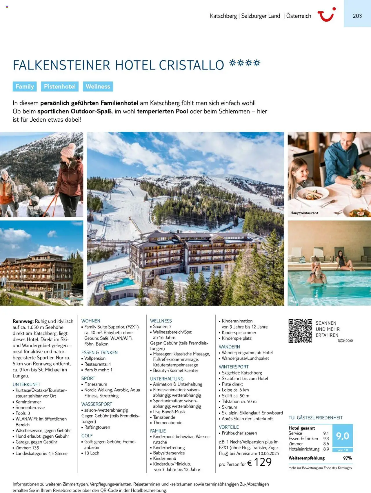 TUI Prospekt 	 – gültig ab 01.11.2024 | Seite: 203 | Produkte: Babybett, Ski, Wasser, Snowboard